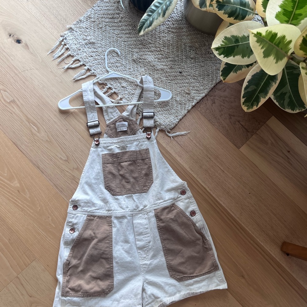 Brixton Cream and Tan Overalls